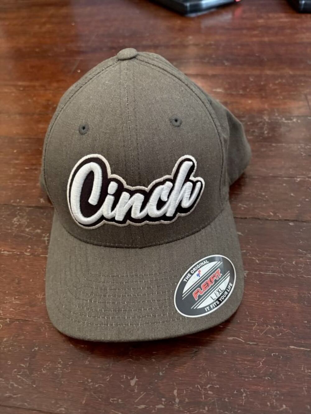 Cinch Flexfit Baseball Cap L-XL Olive Green Like New